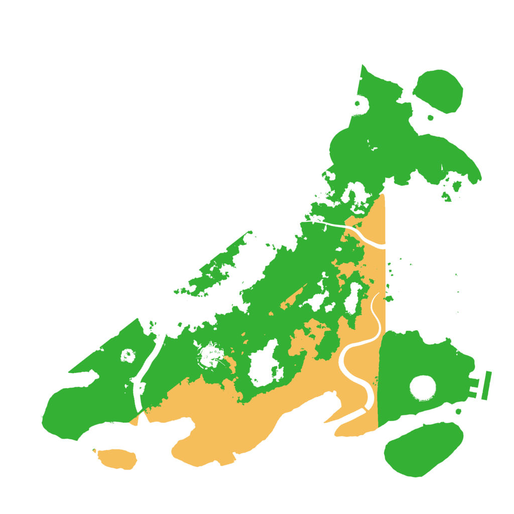 Biome Rust Map: Procedural Map, Size: 3600, Seed: 837853793