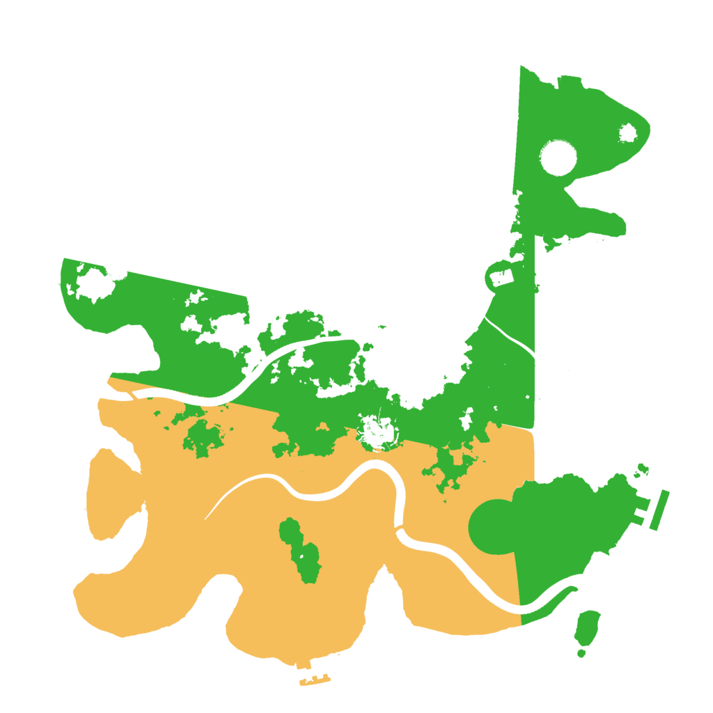 Biome Rust Map: Procedural Map, Size: 3500, Seed: 1655610359