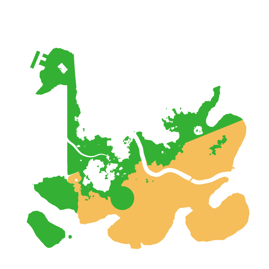 Biome Rust Map: Procedural Map, Size: 3000, Seed: 93197