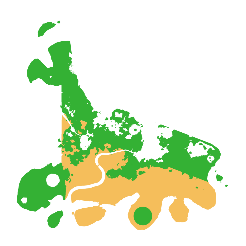 Biome Rust Map: Procedural Map, Size: 3500, Seed: 814991859