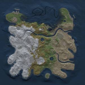 Thumbnail Rust Map: Procedural Map, Size: 3500, Seed: 1085566139, 14 Monuments