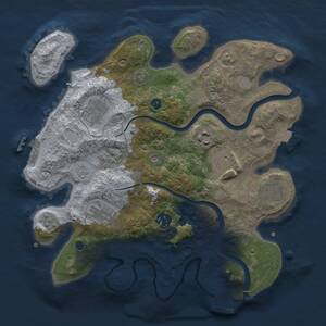 Thumbnail Rust Map: Procedural Map, Size: 3100, Seed: 867547, 13 Monuments