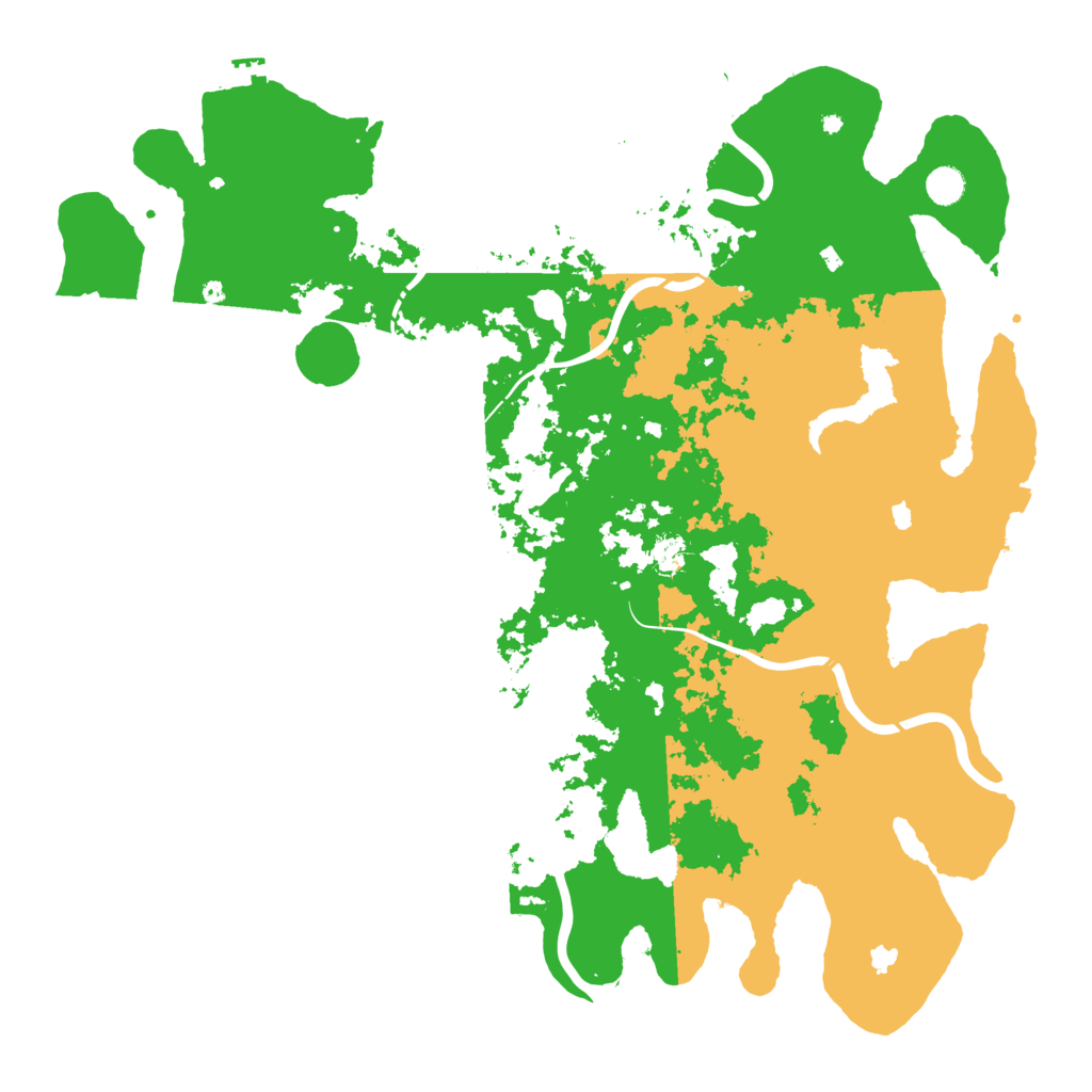 Biome Rust Map: Procedural Map, Size: 5000, Seed: 496001