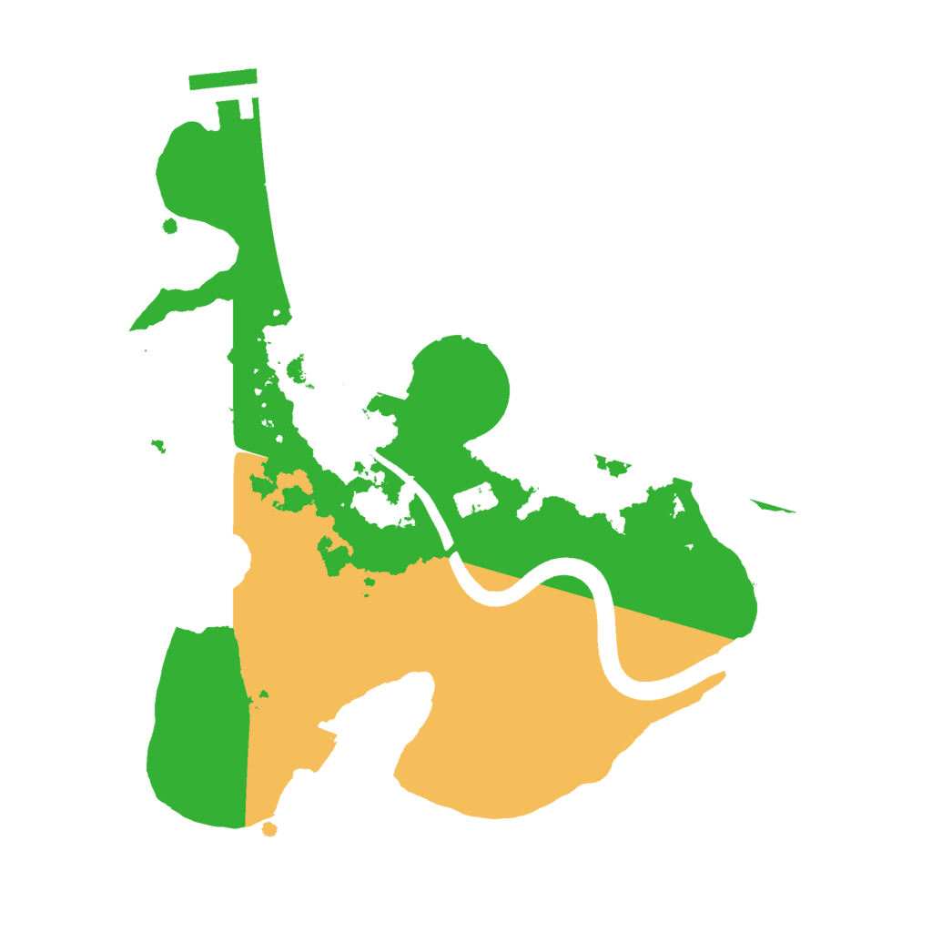 Biome Rust Map: Procedural Map, Size: 2500, Seed: 2212700
