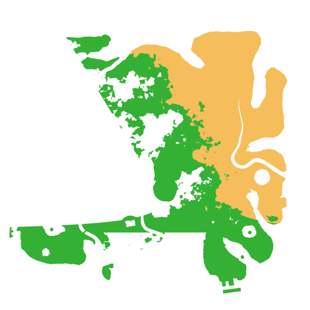 Biome Rust Map: Procedural Map, Size: 3500, Seed: 729409