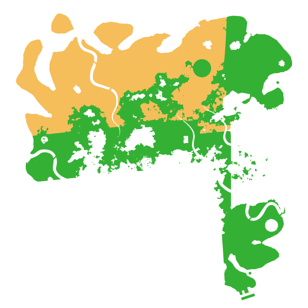 Biome Rust Map: Procedural Map, Size: 4500, Seed: 460539