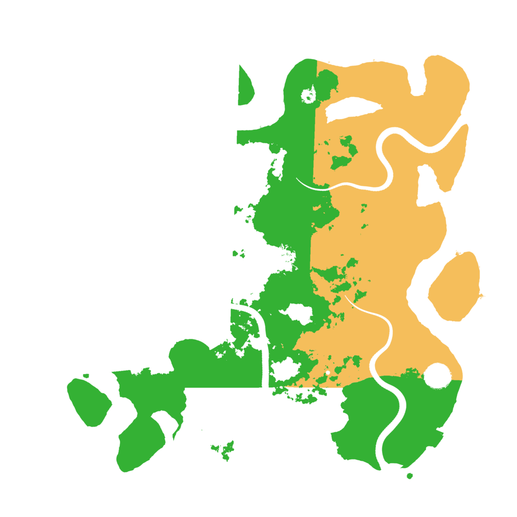 Biome Rust Map: Procedural Map, Size: 3500, Seed: 601425