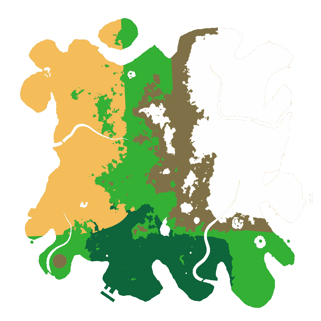 Biome Rust Map: Procedural Map, Size: 4050, Seed: 1894684193