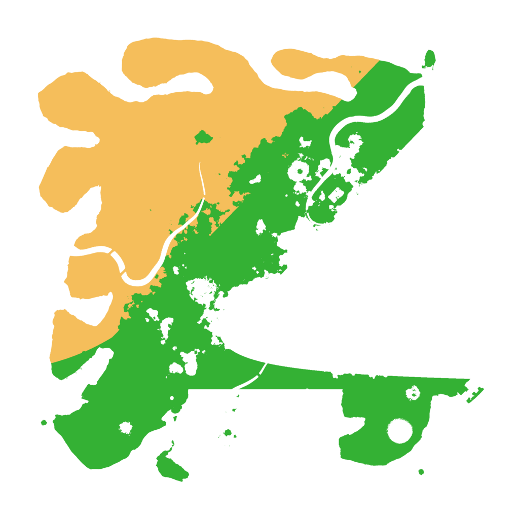 Biome Rust Map: Procedural Map, Size: 3750, Seed: 736577