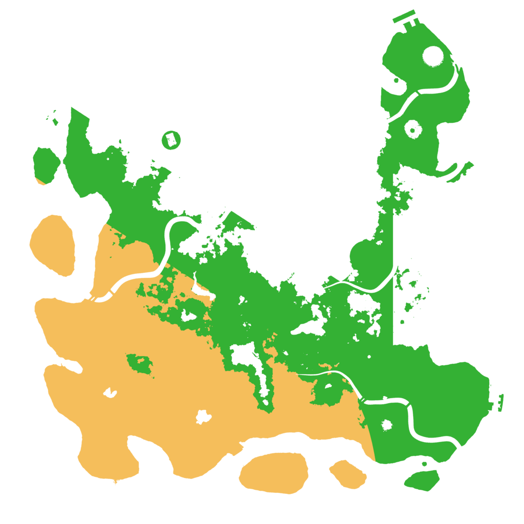 Biome Rust Map: Procedural Map, Size: 4500, Seed: 270352