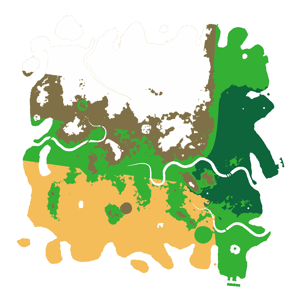 Biome Rust Map: Procedural Map, Size: 4500, Seed: 227726