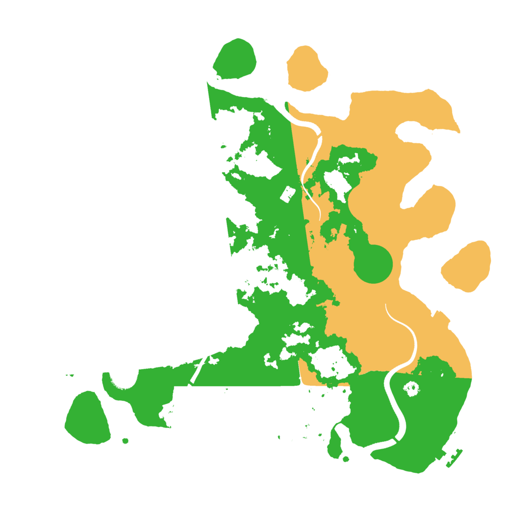 Biome Rust Map: Procedural Map, Size: 3500, Seed: 126126