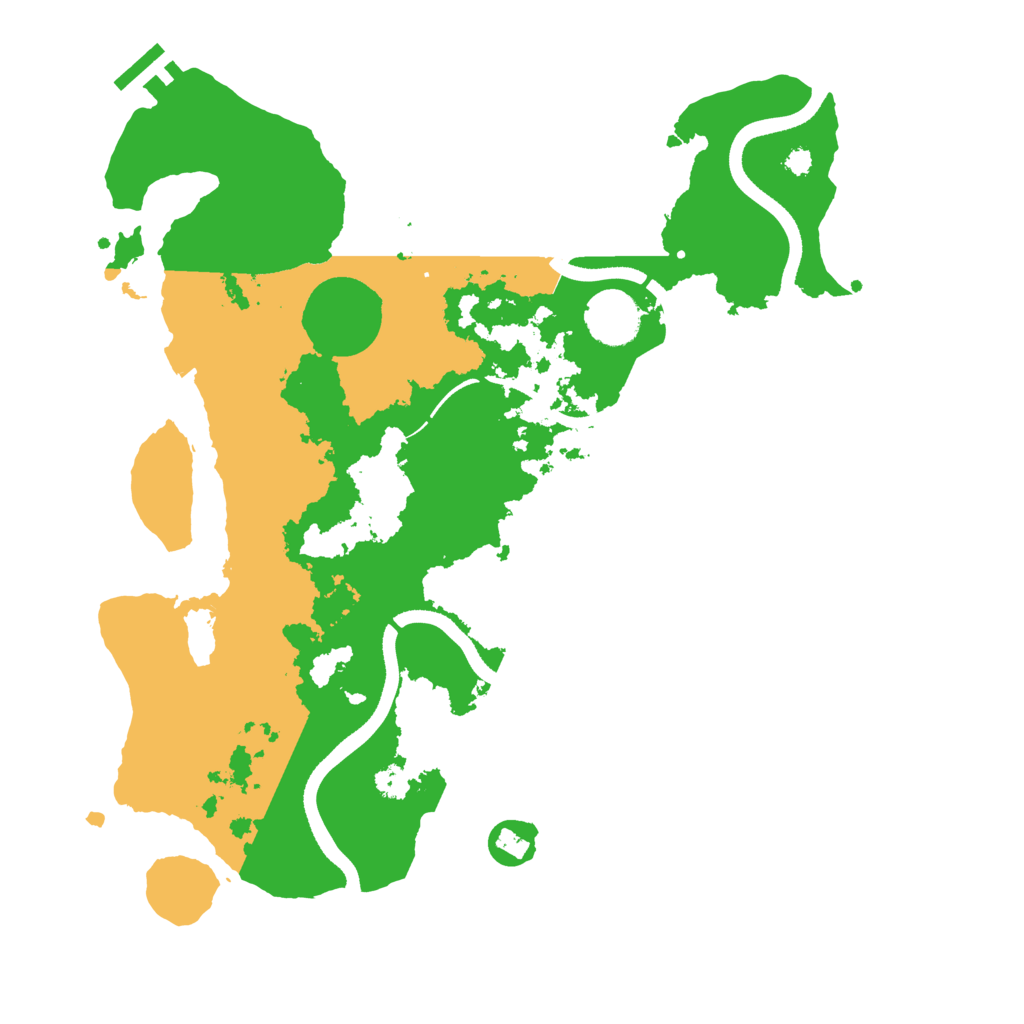 Biome Rust Map: Procedural Map, Size: 3500, Seed: 164028