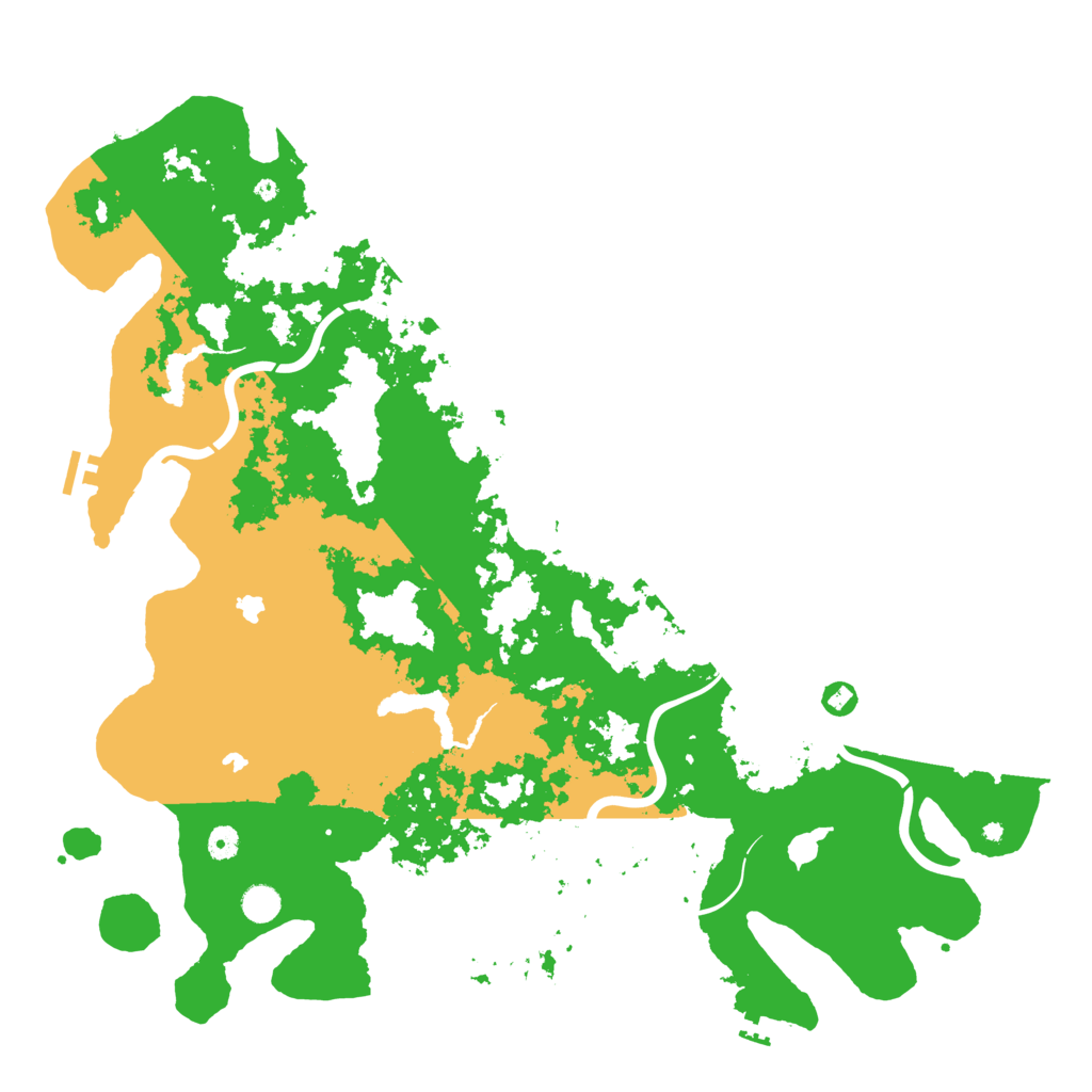 Biome Rust Map: Procedural Map, Size: 5000, Seed: 1956602315