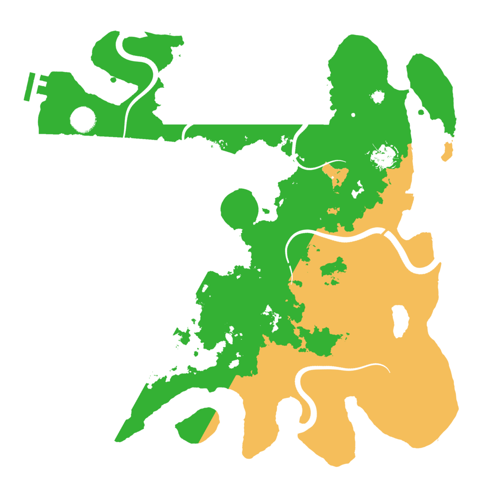 Biome Rust Map: Procedural Map, Size: 3500, Seed: 415861698