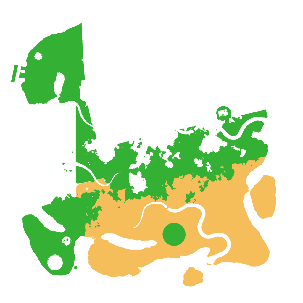 Biome Rust Map: Procedural Map, Size: 3500, Seed: 815691389