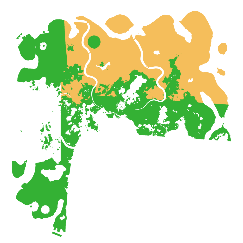 Biome Rust Map: Procedural Map, Size: 5000, Seed: 291019