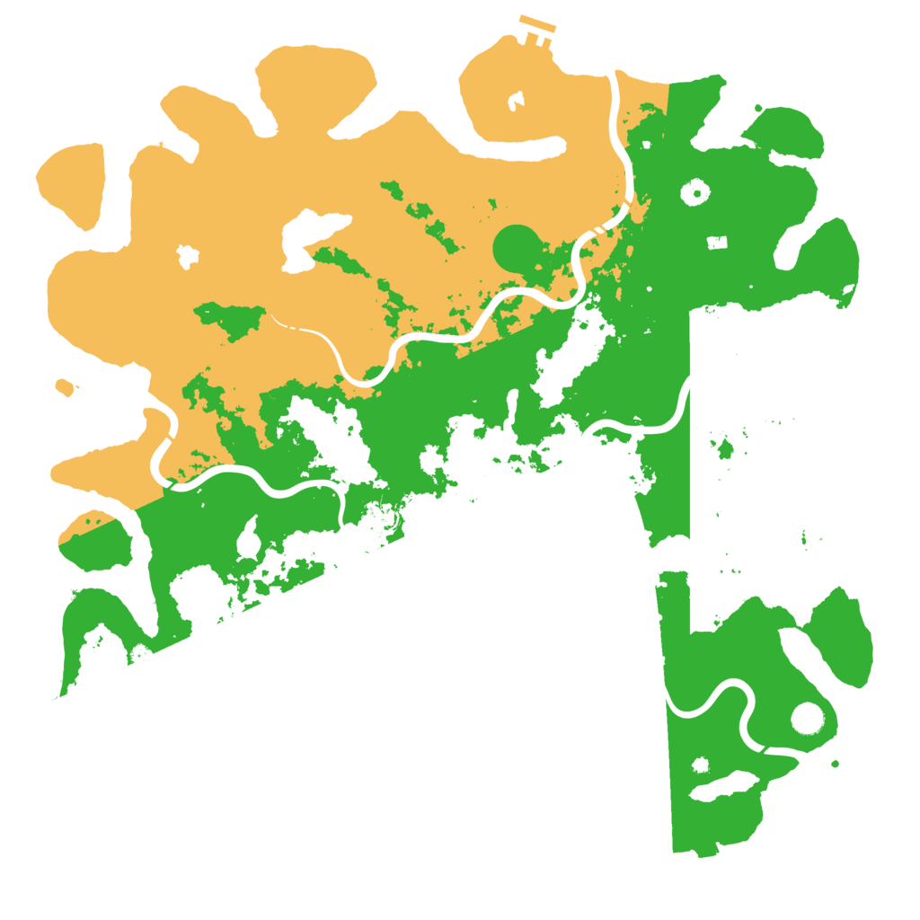 Biome Rust Map: Procedural Map, Size: 5000, Seed: 2147130749