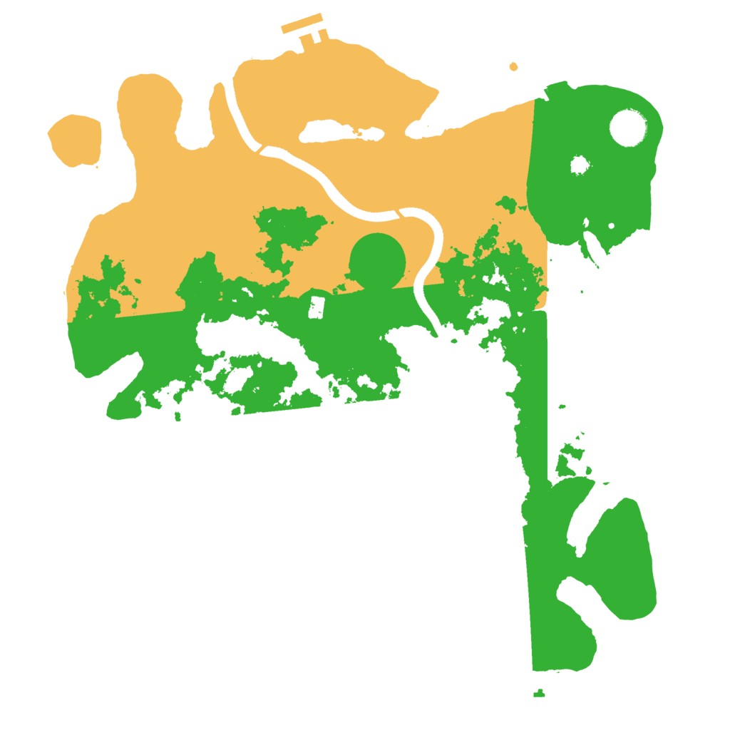 Biome Rust Map: Procedural Map, Size: 3500, Seed: 15243365