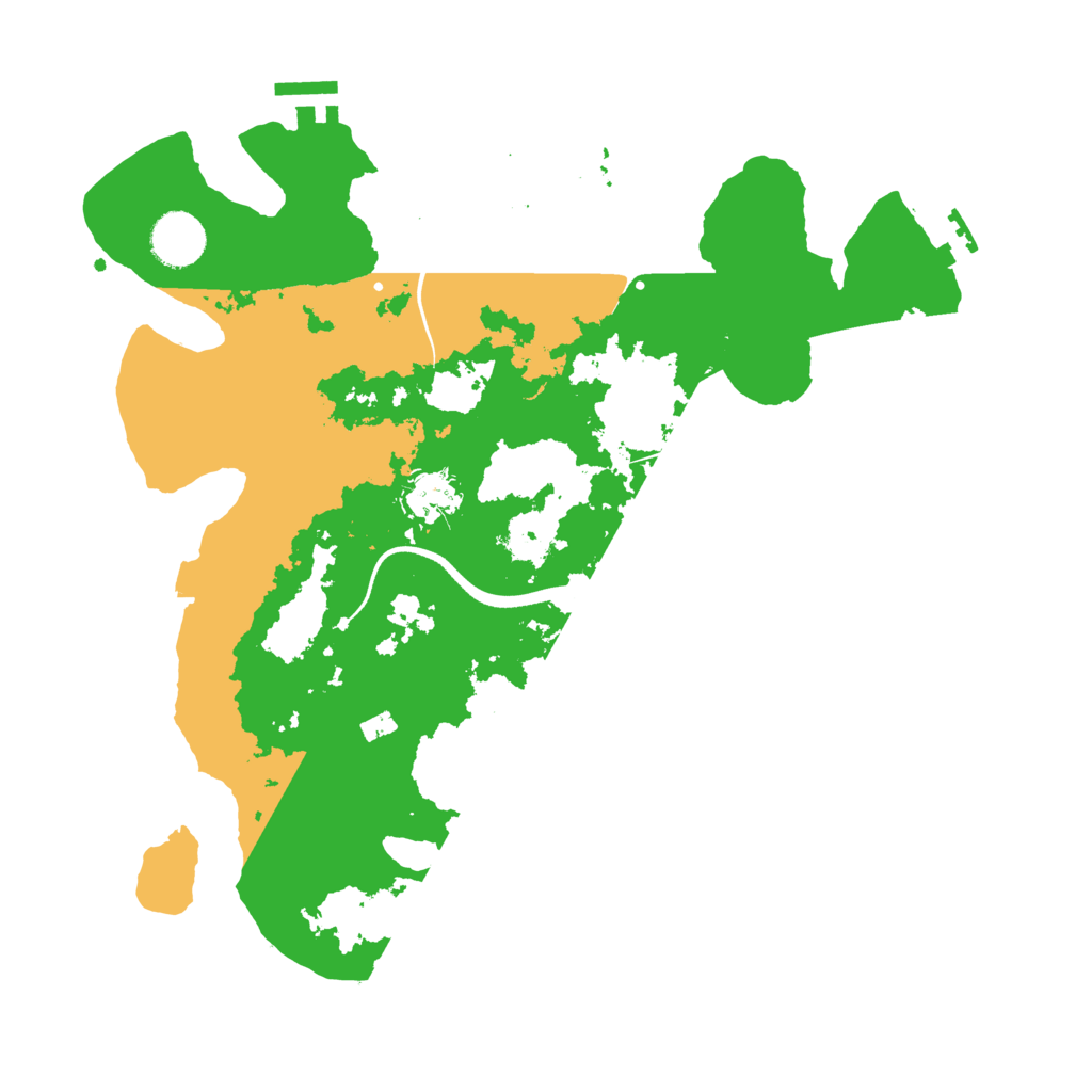Biome Rust Map: Procedural Map, Size: 3500, Seed: 76088979