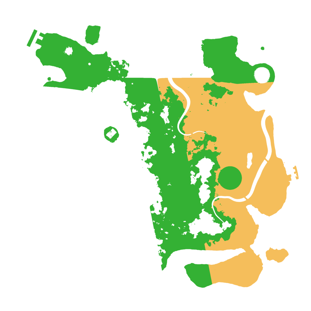 Biome Rust Map: Procedural Map, Size: 3500, Seed: 10181993