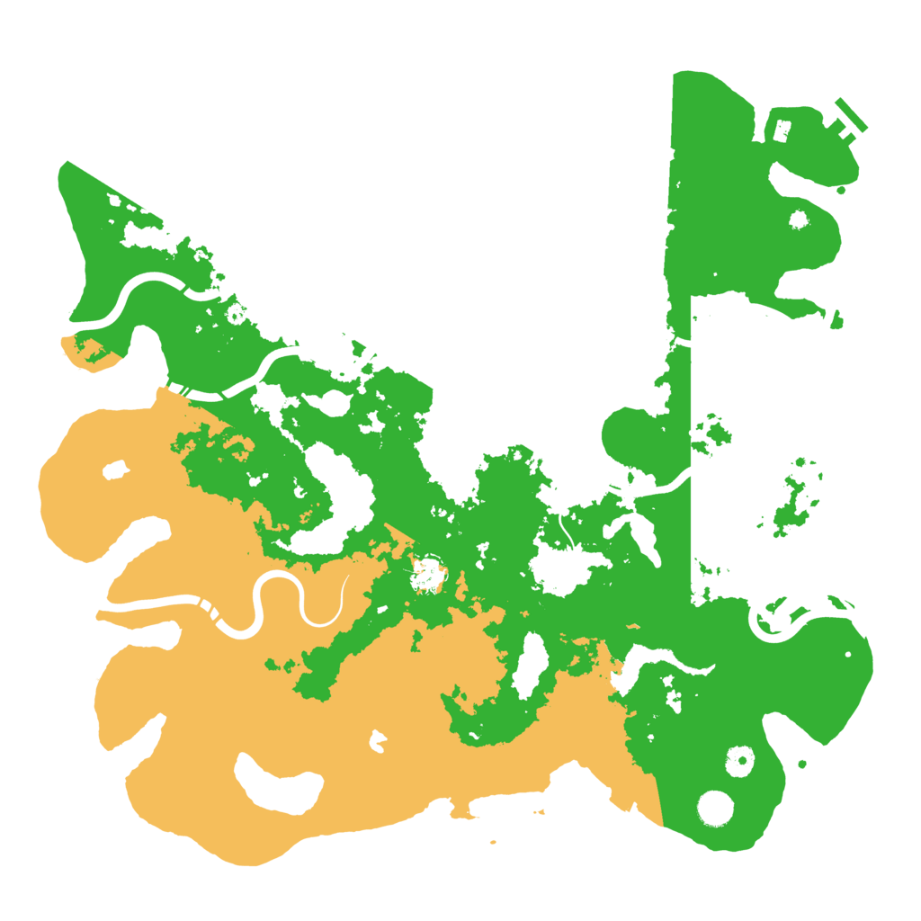 Biome Rust Map: Procedural Map, Size: 4500, Seed: 170003