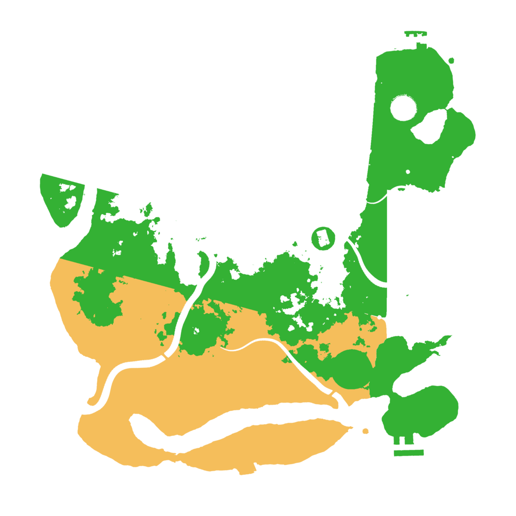Biome Rust Map: Procedural Map, Size: 3500, Seed: 20470317