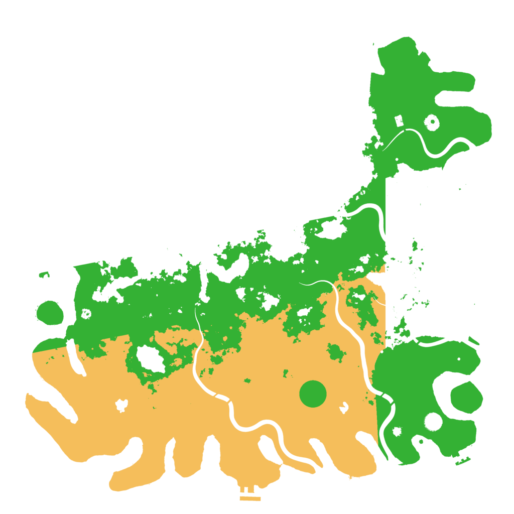 Biome Rust Map: Procedural Map, Size: 5000, Seed: 877445