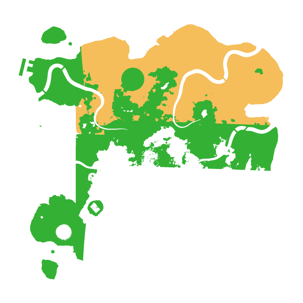 Biome Rust Map: Procedural Map, Size: 3500, Seed: 1558568632