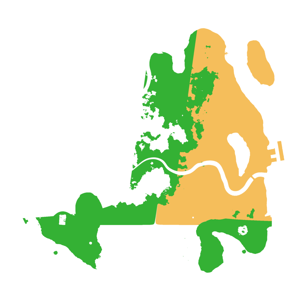 Biome Rust Map: Procedural Map, Size: 3100, Seed: 394503