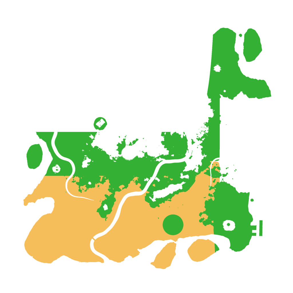 Biome Rust Map: Procedural Map, Size: 3750, Seed: 960721