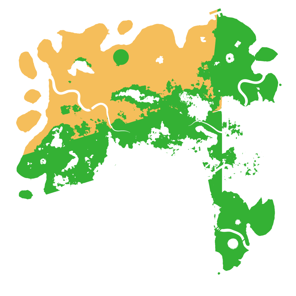 Biome Rust Map: Procedural Map, Size: 5000, Seed: 738557