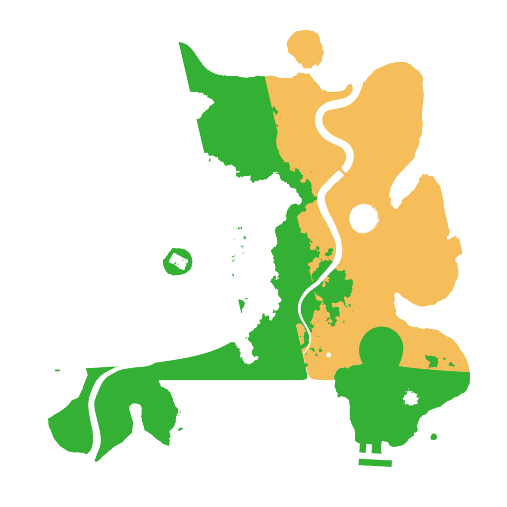 Biome Rust Map: Procedural Map, Size: 3100, Seed: 934343