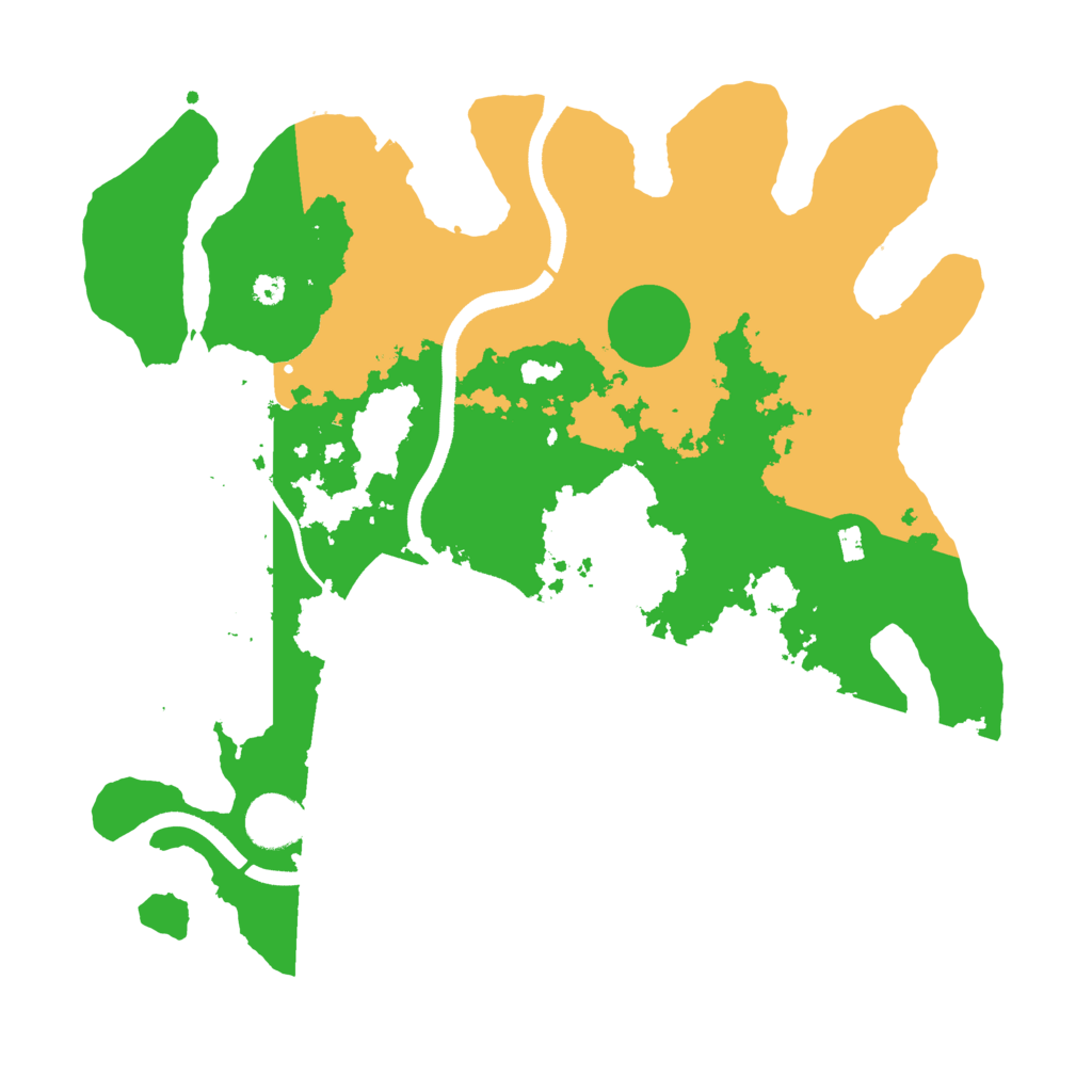 Biome Rust Map: Procedural Map, Size: 3500, Seed: 544945915