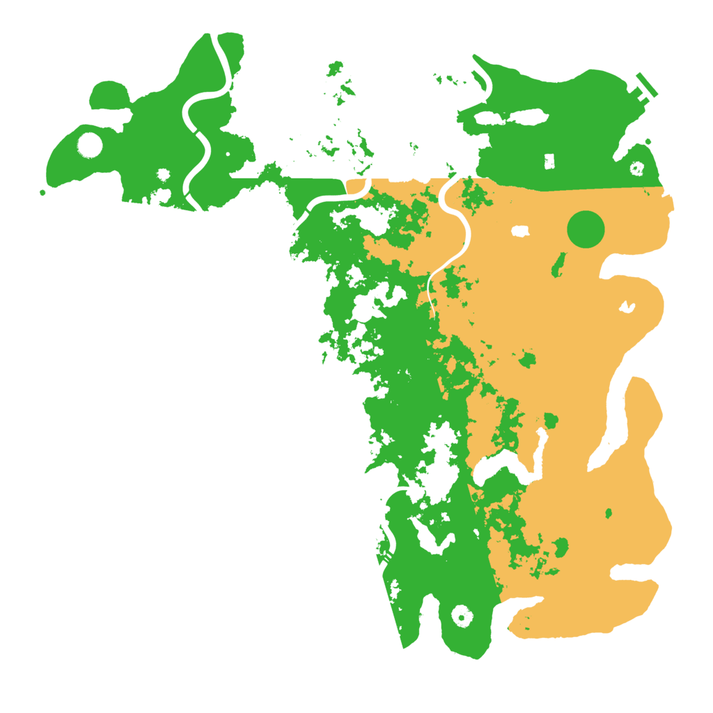 Biome Rust Map: Procedural Map, Size: 5000, Seed: 145795