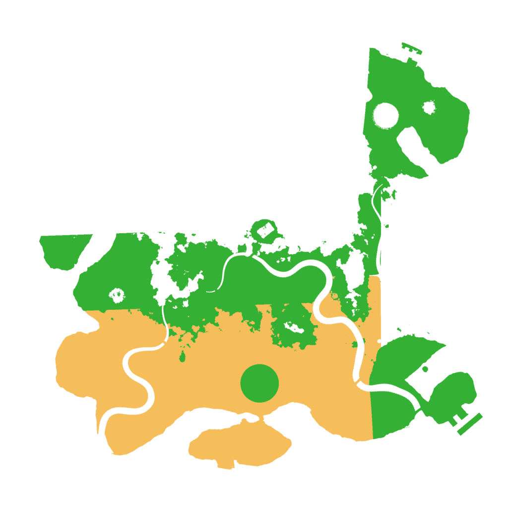 Biome Rust Map: Procedural Map, Size: 3500, Seed: 463295