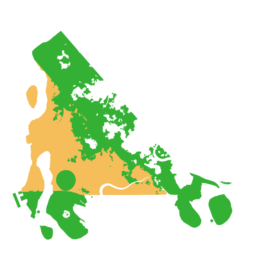 Biome Rust Map: Procedural Map, Size: 3500, Seed: 544503