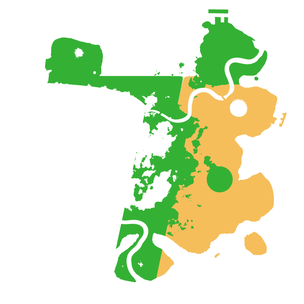 Biome Rust Map: Procedural Map, Size: 3100, Seed: 874670