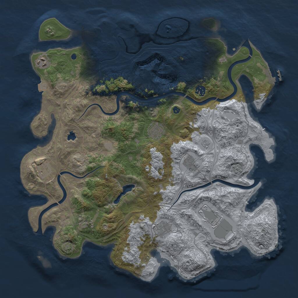 Rust Map: Procedural Map, Size: 4250, Seed: 924105, 15 Monuments