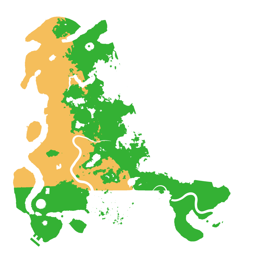 Biome Rust Map: Procedural Map, Size: 4500, Seed: 586999