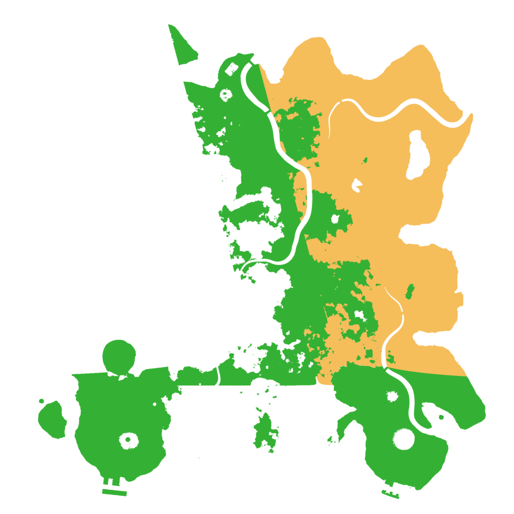Biome Rust Map: Procedural Map, Size: 4250, Seed: 389156