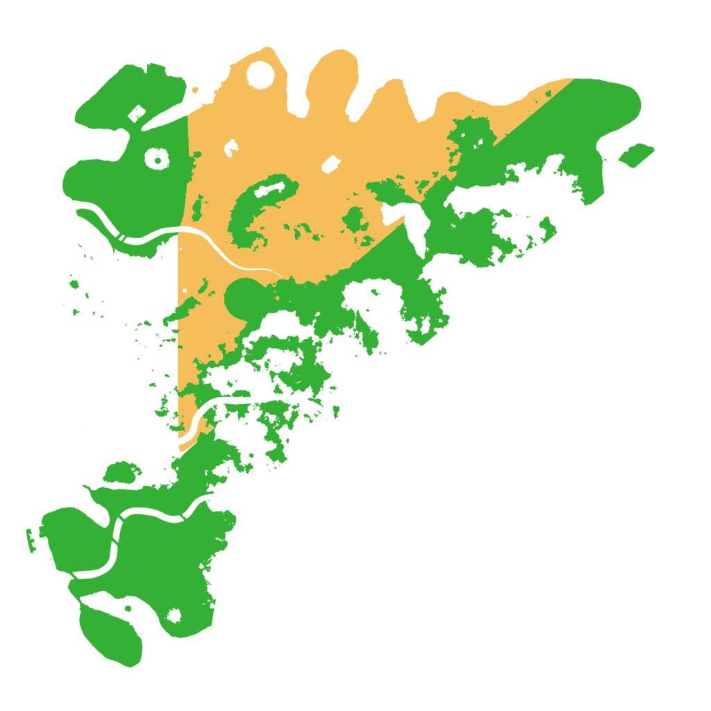 Biome Rust Map: Procedural Map, Size: 4500, Seed: 336158
