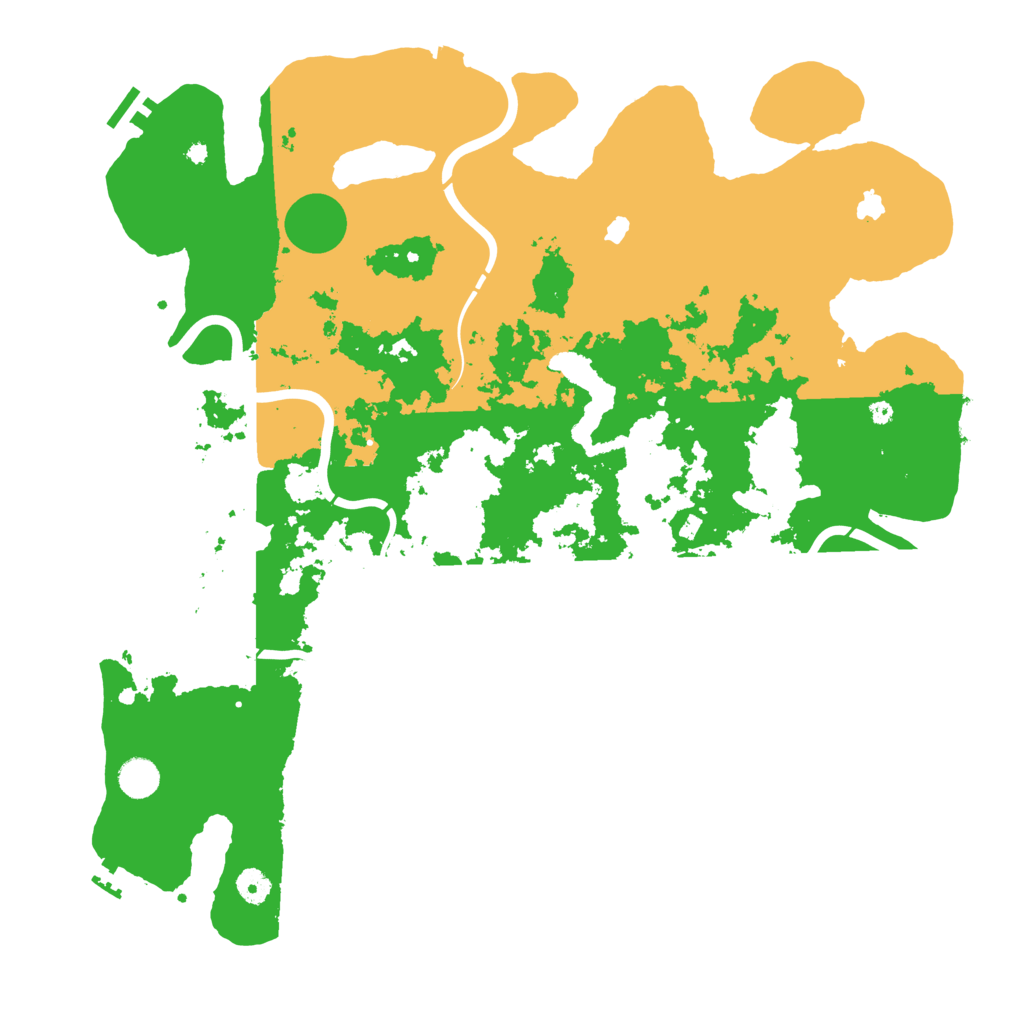 Biome Rust Map: Procedural Map, Size: 4500, Seed: 546543