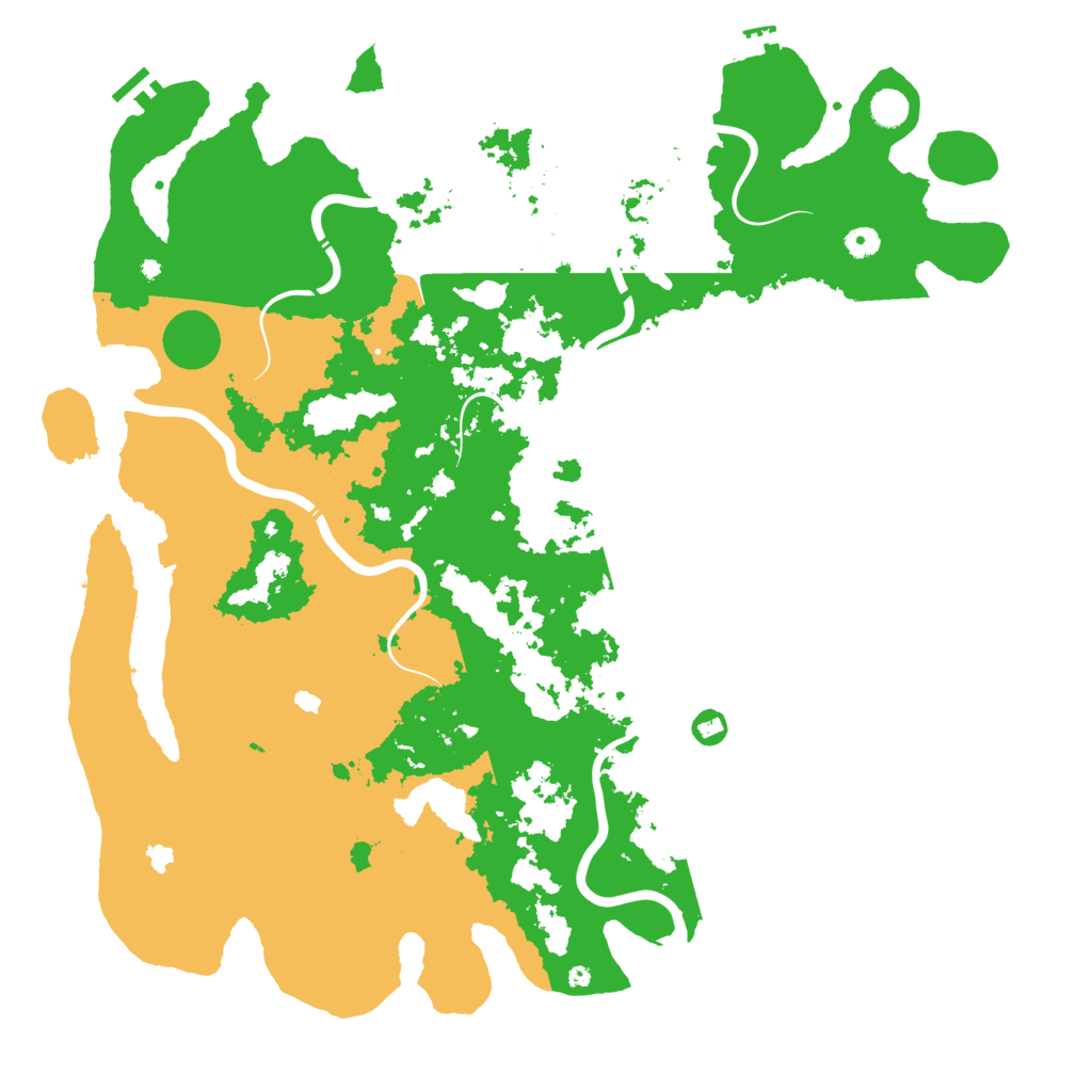 Biome Rust Map: Procedural Map, Size: 5000, Seed: 865489
