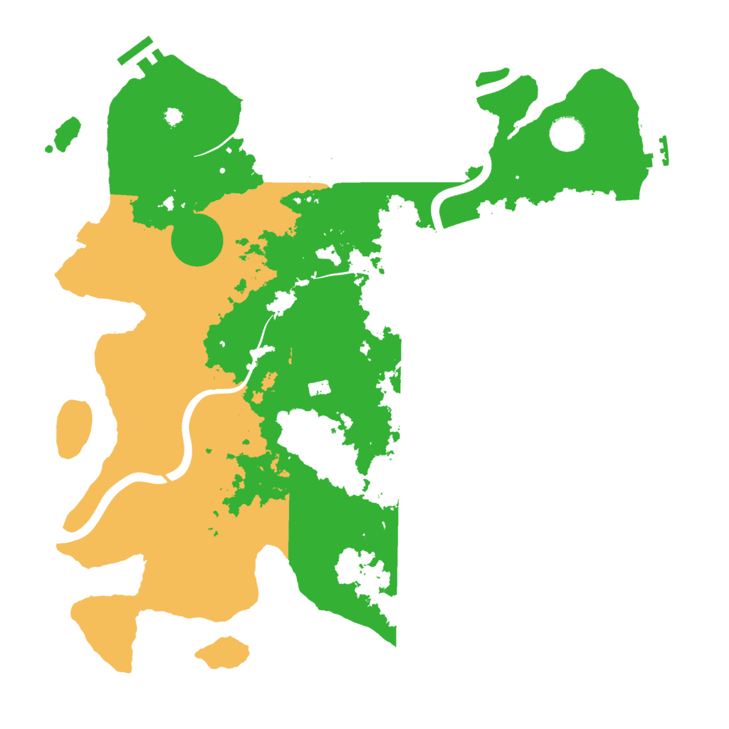 Biome Rust Map: Procedural Map, Size: 3700, Seed: 247074089