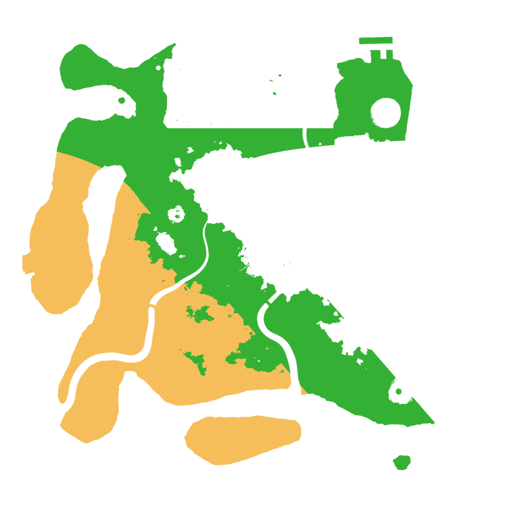Biome Rust Map: Procedural Map, Size: 3100, Seed: 207454