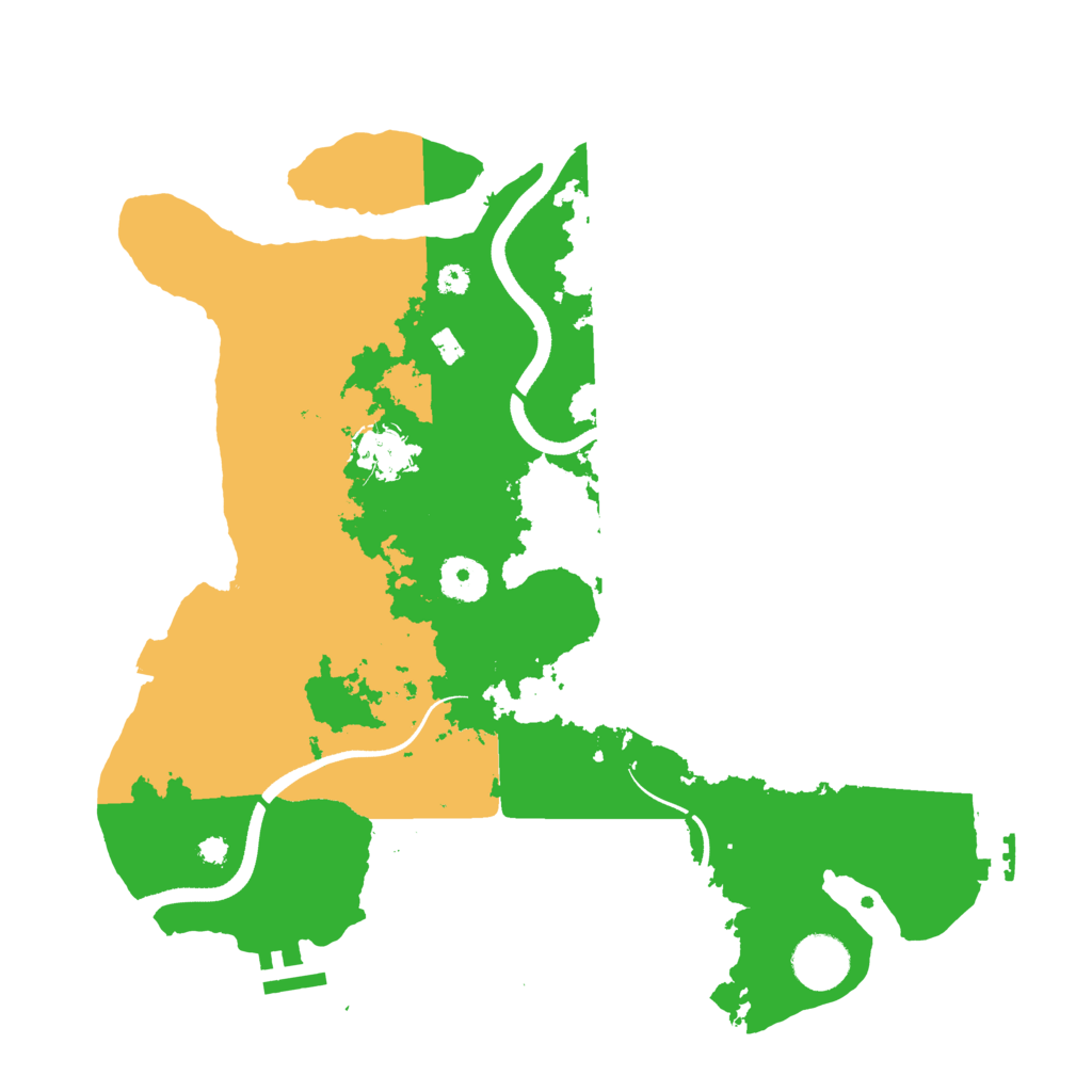 Biome Rust Map: Procedural Map, Size: 3500, Seed: 159255642