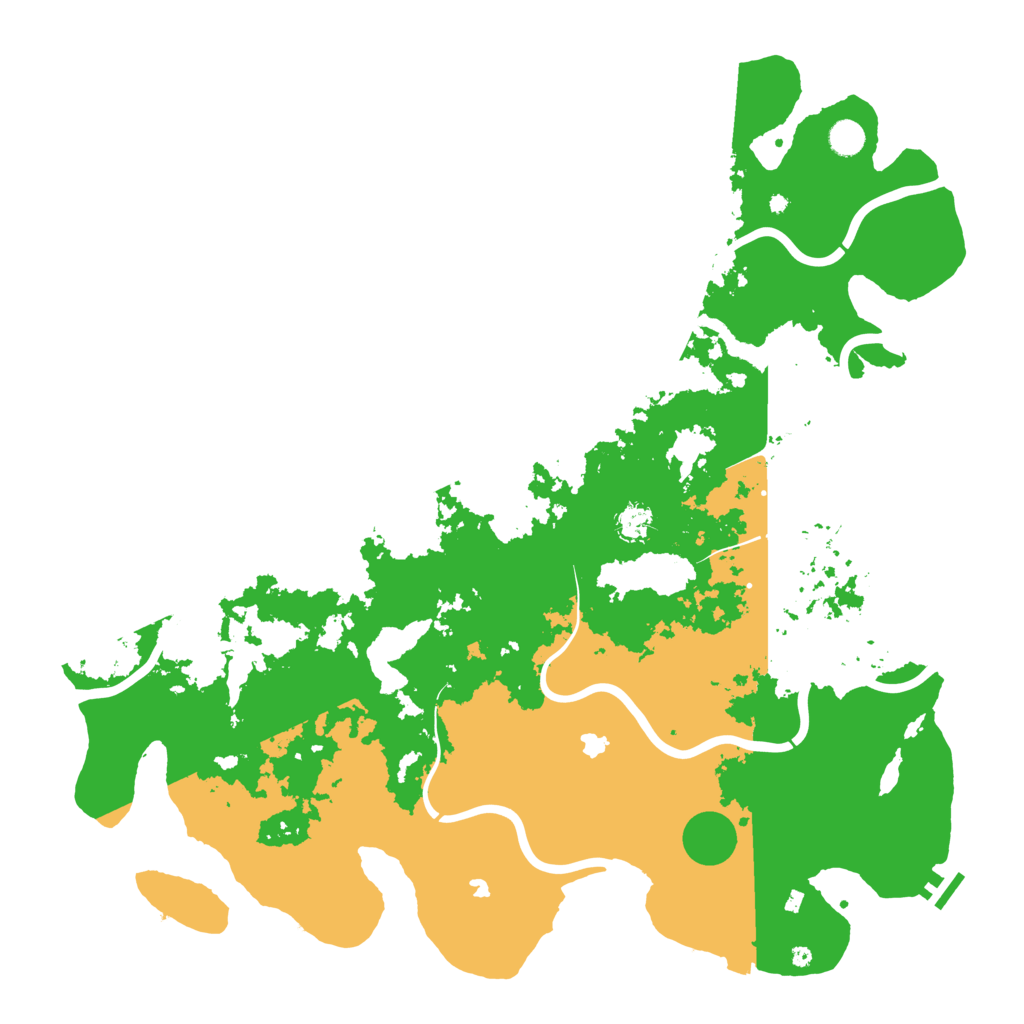 Biome Rust Map: Procedural Map, Size: 5000, Seed: 254935