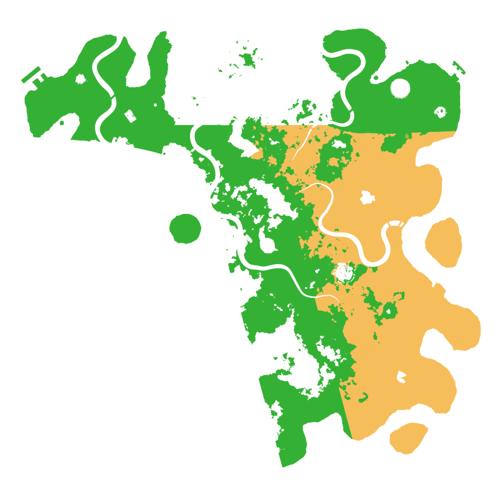 Biome Rust Map: Procedural Map, Size: 4500, Seed: 663514