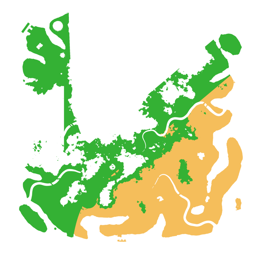 Biome Rust Map: Procedural Map, Size: 4500, Seed: 226497458